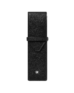 Montblanc Sartorial 2 Pen Pouch Black Saffiano Leather