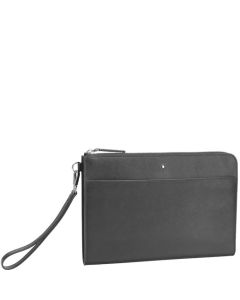 This Sartorial Dark Grey Medium Pouch is made by Montblanc. 