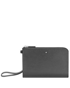 This Sartorial Dark Grey Small Pouch is designed by Montblanc. 