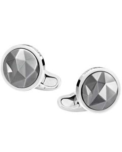 These are the Montblanc Sartorial Gunmetal & Silver Cufflinks.