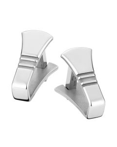 These cufflinks from Montblanc are made from stainless steel.