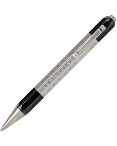 This is the Montblanc Heritage Egyptomania Doué Silver Ballpoint Pen.