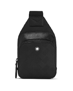 Montblanc Extreme 3.0 Mini Sling Bag Black has a front zip compartment into the main compartment. 