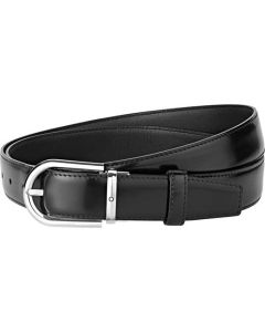 This is the Montblanc Business Line Horseshoe Shiny Palladium-Coated Pin Buckle Belt.