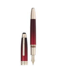This Meisterstück Calligraphy Solitaire Burgundy Degradé Fountain Pen has been created by Montblanc. 
