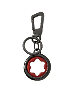 Montblanc Meisterstück Black Key Fob With Red Spinning Emblem