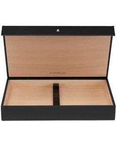 This Montblanc leather Humidor can fit up to 10 cigars.