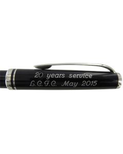 Montblanc pen engraving for long term service awards.