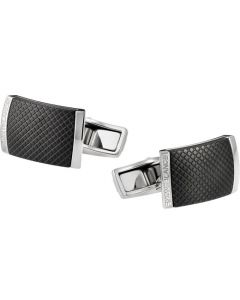 Montblanc UrbanWalker Extreme stainless steel cufflinks.
