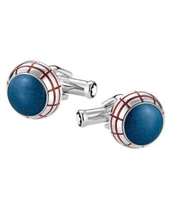 Montblanc's Special Edition John F Kennedy Blue & Red Cufflinks are a preloved item but have been polished as brand new and would make a great collectors item.