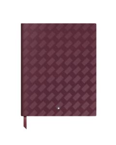 Montblanc's Extreme 3.0 Cassis Fine Stationery Lined #149 Notebook has silver edged pages for a bit of luxe and includes a grosgrain ribbon bookmark to match.