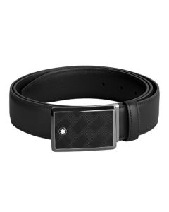 This Black Extreme 3.0 Shiny Ruthenium Plain Leather 35mm Belt by Montblanc is great for wearing to the office and transitioning to after work drinks.