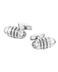 This UrbanWalker Skeleton Oval Floating Dome Cufflinks by Montblanc is a preloved item but has been polished as brand new and comes in a branded gift box.