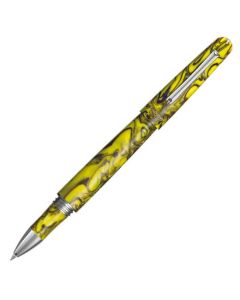 This is the Montegrappa Iris Yellow Elmo Fantasy Blooms Rollerball Pen.