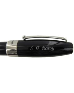 Montegrappa pen with personalised cap engravement.