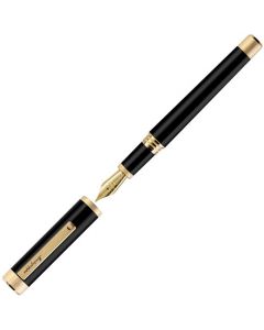 This Black & Yellow Gold Zero Fountain Pen has been designed by Montegrappa.