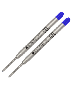 Pack of 2 Ballpoint Ceramic Gel Blue Refills Fine, Monteverde