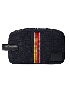 Navy 'Signature Stripe' Wash Bag