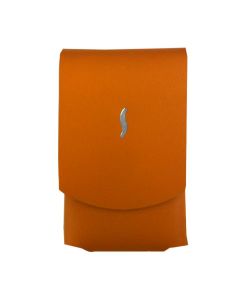 The orange S.T. Dupont leather lighter case.