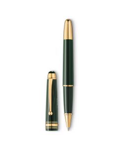 Montblanc's Meisterstück The Origin Collection Classique Rollerball Green is made of precious resin and gold-plating.