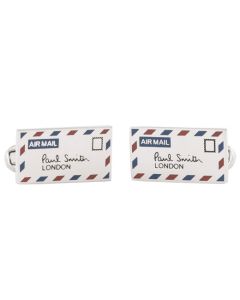 These Silver Airmail Cufflinks are designed by Paul Smith.