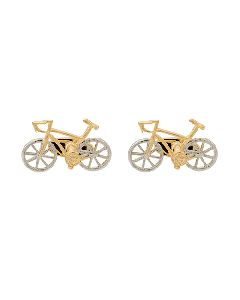 Men's Gold Bicycle Cufflinks By Paul Smith In Gold And Silver