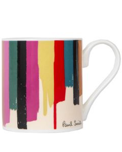 Bone China 'Painted Stripe' Print Mug designed by Paul Smith.