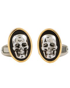 These Cameo Skull Cufflinks have been designed by Paul Smith.