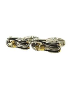 These Paul Smith cufflinks come in the shape of a vintage racing car.