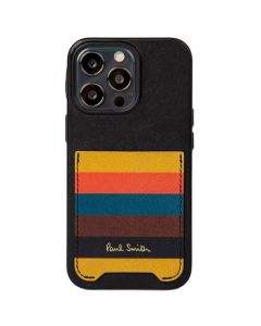 This iPhone 13 Pro Case with Pocket has been designed by Paul Smith X  Native Union. 