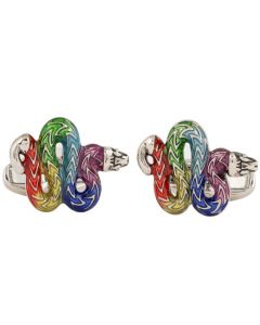 These Multicoloured Snake Cufflinks have been designed by Paul Smith. 