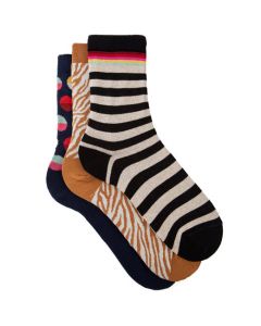 These 3-Pack of Novelty Print Socks are designed by Paul Smith. 