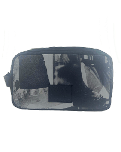 Paul Smith's photographic print black wash bag for men.