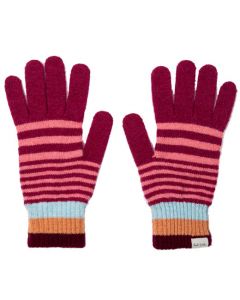 These Pink Stripe Lambswool Gloves are designed by Paul Smith. 