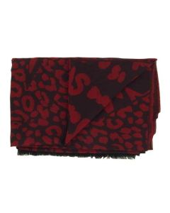 This Paul Smith burgundy cotton scarf is perfect for ladies.