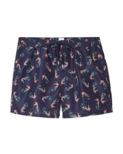 These swim shorts have been designed by paul smith.