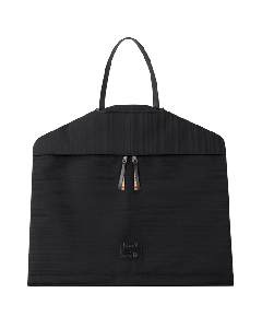 This Paul Smith Black 'Shadow Stripe' Suit Carrier has a top handle and is made out of polyester.