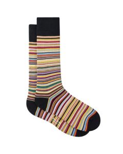 This pair of Narrow Signature Stripe Socks are made by Paul Smith. 