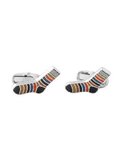 'Artist Stripe' Socks Cufflinks by Paul Smith