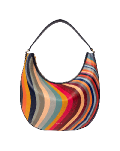 Paul smith's Swirl Leather Round Medium Hobo Bag