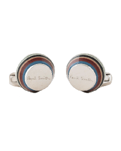 Paul Smith Striped Taper Logo Cufflinks