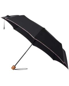 This is the Paul Smith Telescopic Umbrella in Black with 'Signature Stripe' Trim.