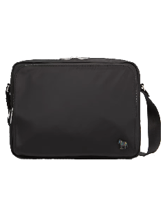 PS Zebra Black Nylon Messenger Bag