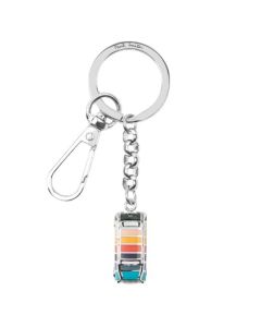 Silver Artist Stripe Mini Keyring