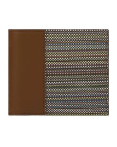 Signature Stripe Coated Canvas 8CC Bifold Wallet