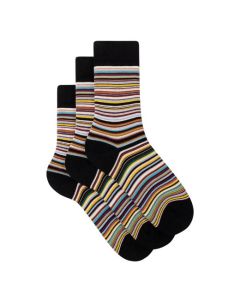 Women's Signature Stripe Cotton Blend 3 Pack Socks