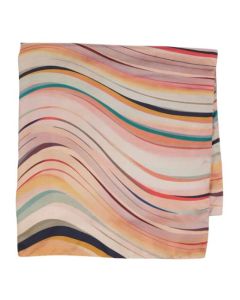 Dusky Swirl Squared Silk Twill Scarf