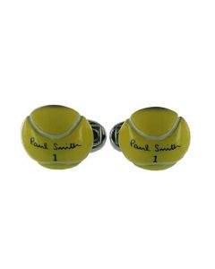 This pair of Paul Smith cufflinks come in the shape and design of a tennis ball.