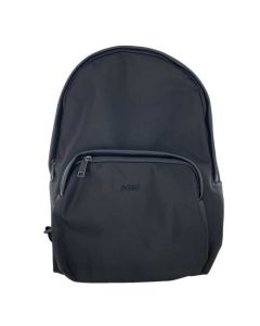 This Hugo Boss men's backpack is made from a black polyamide material.