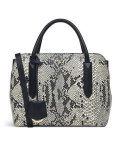 Black Faux Snake Liverpool Street 2.0 Small Multiway Bag created by Radley.
